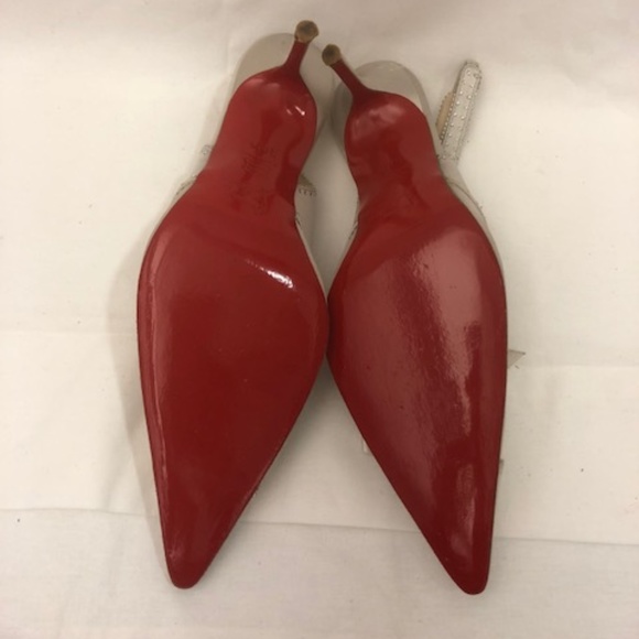 Embellished Silver Slingback Pumps (EUR 38.5) - Picture 4 of 4